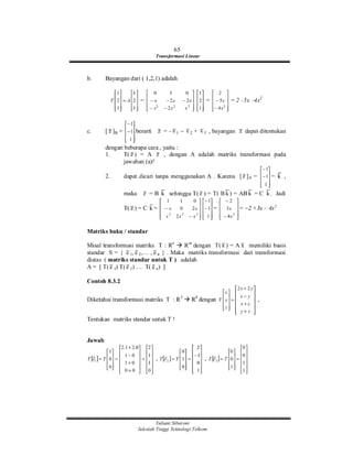 Transformasi linier 