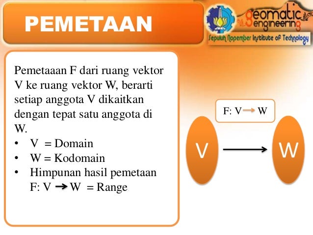 Transformasi linier " Matematika Geodesi Transformasi linier " Matematika Geodesi