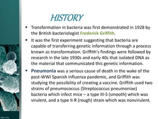 Pneumococcus Transformation Transformation | PPTX