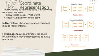 2D Transformation (Translation, Rotation, Scaling) in Computer Graphics ...