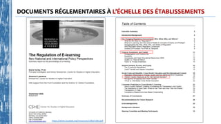 https://www.issuelab.org/resources/1383/1383.pdf
DOCUMENTS RÉGLEMENTAIRES À L’ÉCHELLE DES ÉTABLISSEMENTS
 