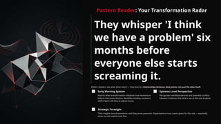 Transformation Radar Assemble Your Transformation Battalion: Four Critical Roles for Change ...