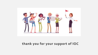 thank you for your support of IOC
 