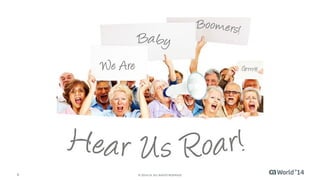 3 © 2014 CA. ALL RIGHTS RESERVED.
The Impact of Application Economy on System z
Governance
Analytics
Cloud
Security
Internet
of Things
Mobility
Big Data
DevOps
 