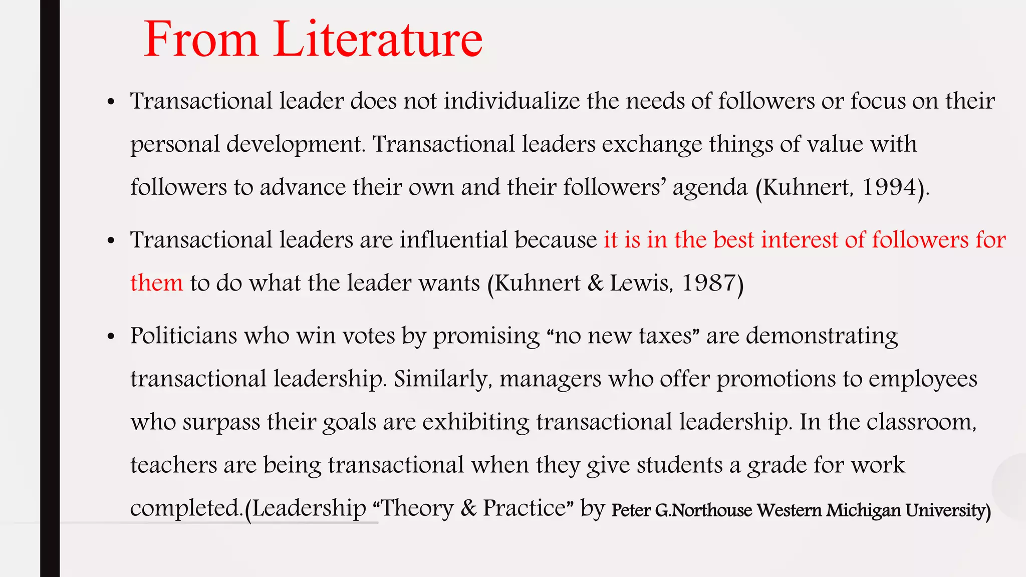 Transformational And Transactional Leadership Ppt Transformational And Transactional Leadership Ppt