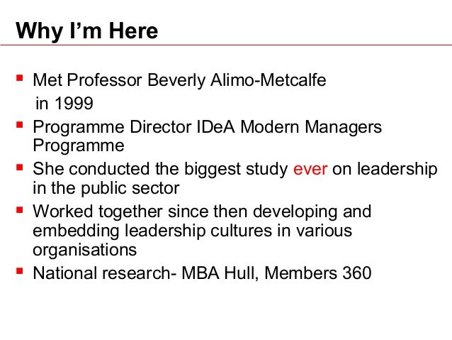 Embedding Transformational Leadership In Practice