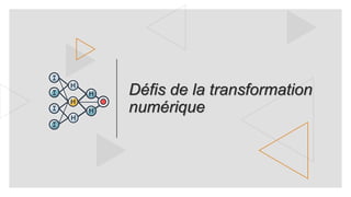 Défis de la transformation
numérique
 