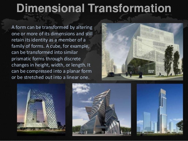 Transformation of form