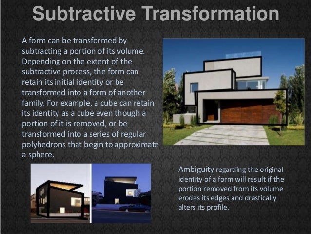Transformation of form