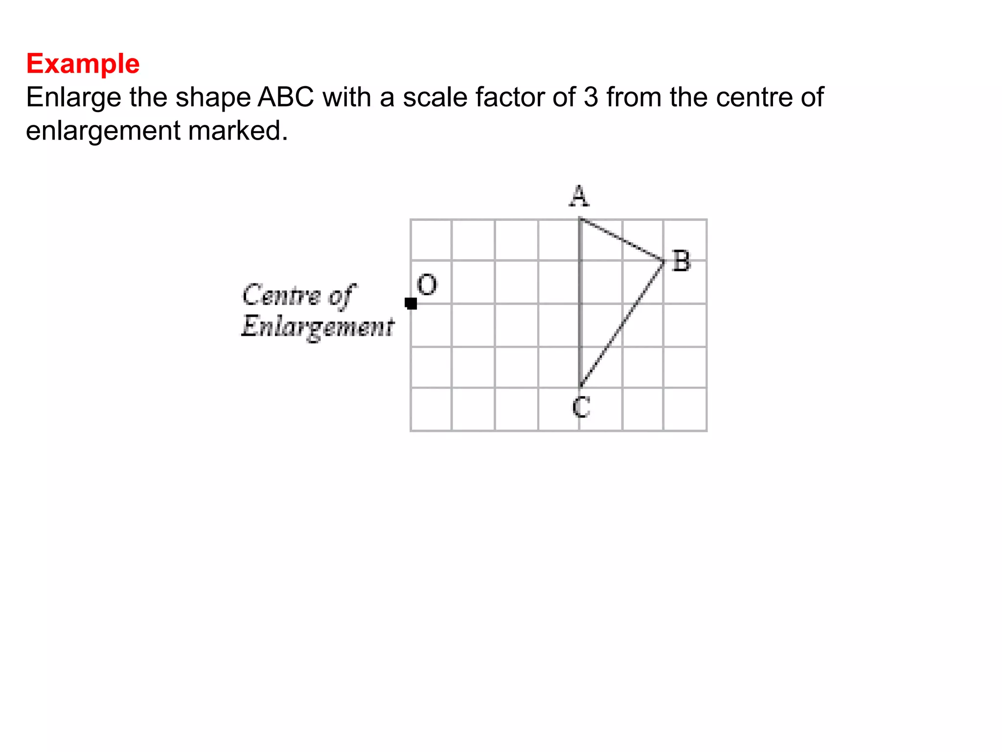 Now try these 2A triangle’s co-ordinates of the vertices are (2, 1), (1, 6), (2, 3).Rotate it in the following ways (draw your answer on the grid above):(a)  90 about (1, 0)(b)  90 about (0, 1)(c)  90  about (3, 0)(d) 180 about (2, 0)(e)  180 about (0, 0)(f)  270 about (2, 1)(g)  270 about (0, 2)Note:all angles are anti-clockwise, this is how angles are given in rotations unless it says clockwise.