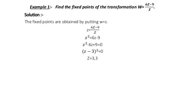 Transformations Complex Variable Numerical Method