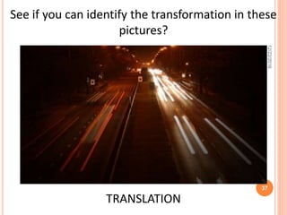 Transformations II- Math for Interior Design | PPTX
