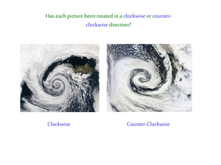 Has eachpicture beenrotated in a clockwise orcounter-
clockwise direction?
Clockwise Counter-Clockwise
 