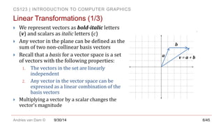 Transformations Using Vectors Transformations advanced | PDF