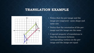 Transformations in the coordinate plane | PPTX