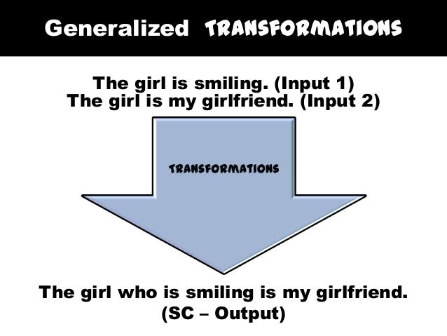 transformations in transformational generative grammar transformations in transformational generative grammar