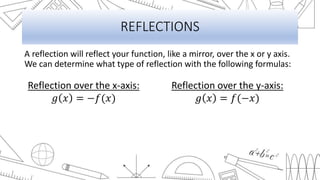 Transformations of functions | PPTX