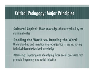 Transformative Pedagogies & Critical Constructivism | PDF