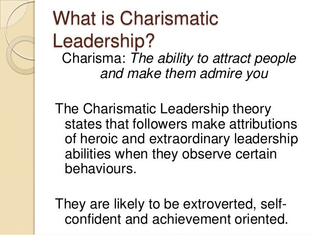 Hitler characteristics of charismatic leaders