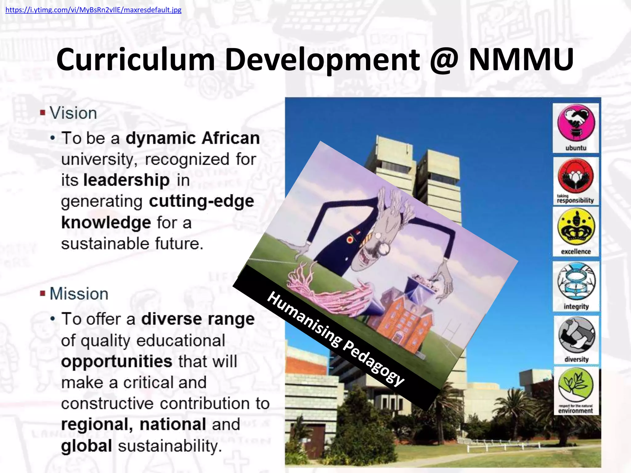 Curriculum Development @ NMMU
https://i.ytimg.com/vi/MyBsRn2vIlE/maxresdefault.jpg
 