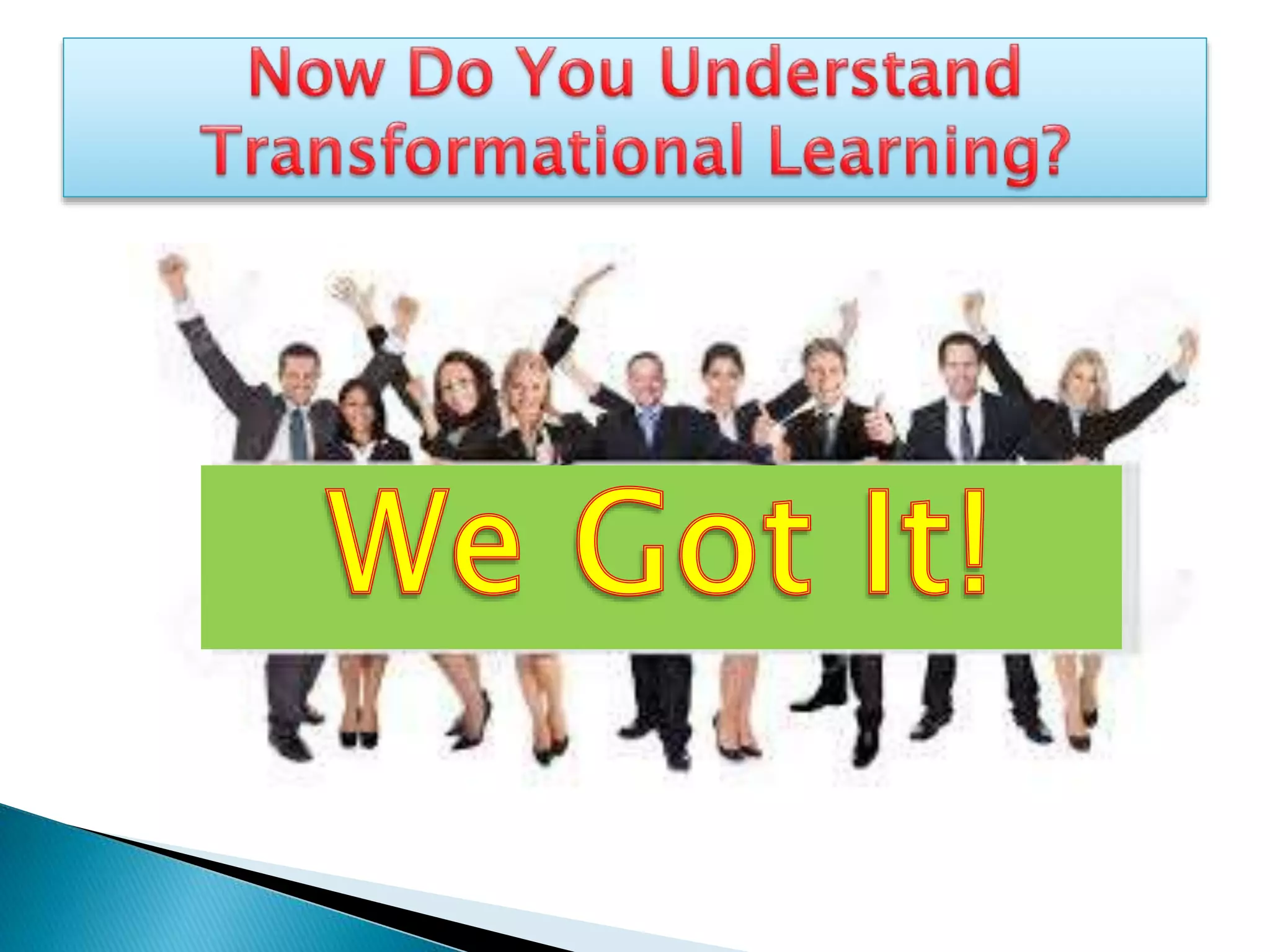 Transformative learning