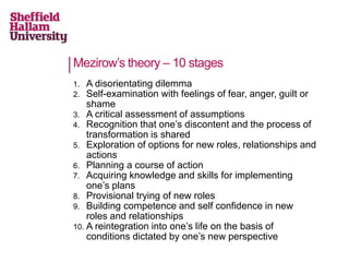 Transformative Learning - A starter for 10 | PPTX