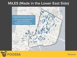@leeseanFOOSSA
MiLES (Made in the Lower East Side)
 