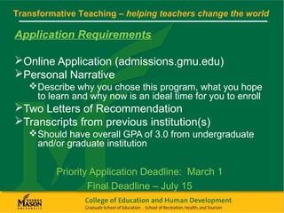 Transformative Teaching Information Session | PPT