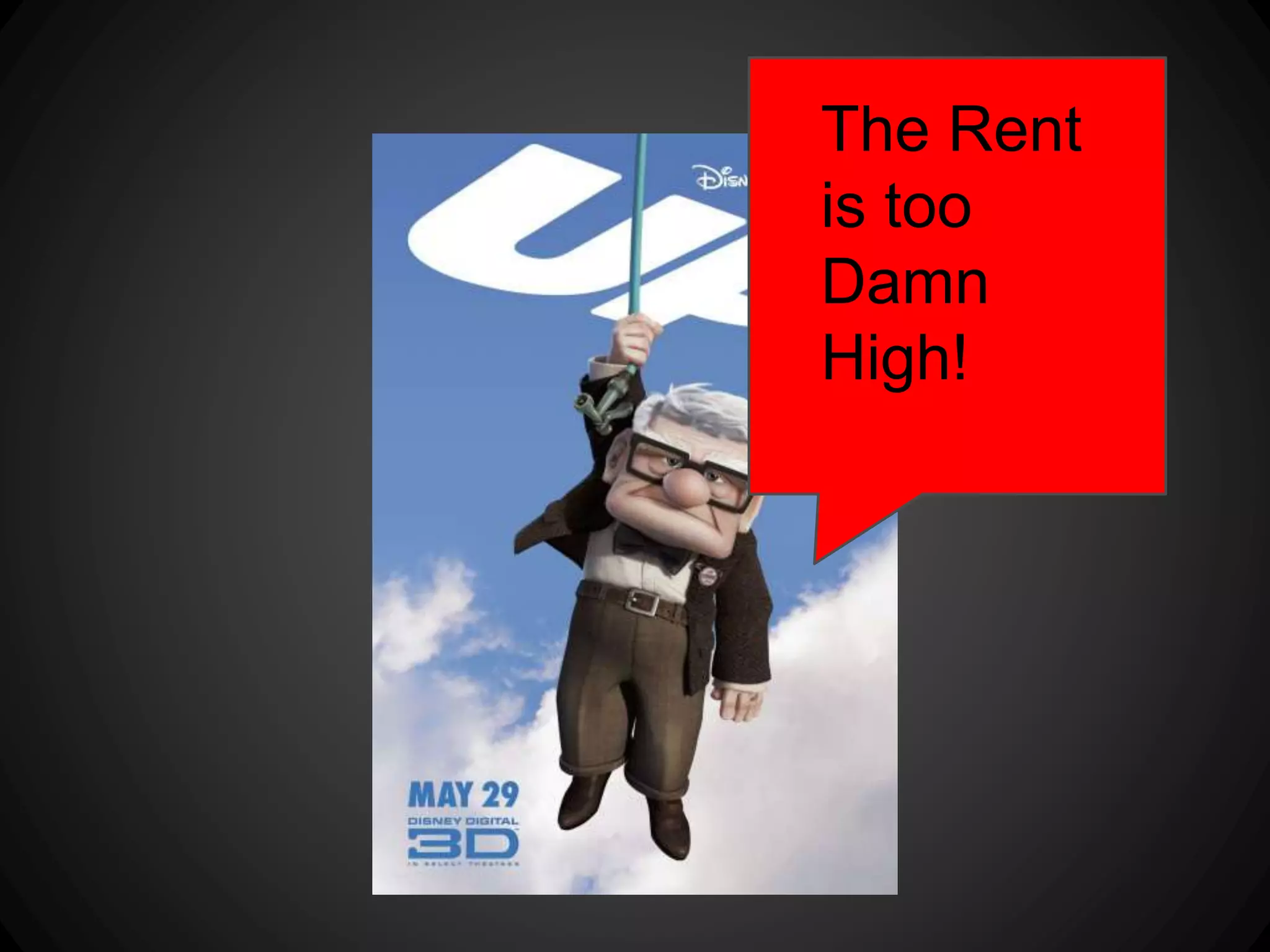The Rent
is too
Damn
High!
 