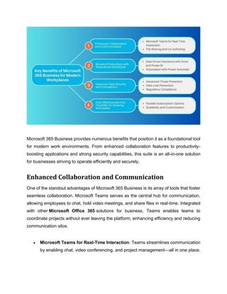 Transform Collaboration and Productivity Microsoft 365 Business | PDF