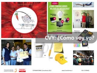 ©TRANSFORME Consultores 2012 www.transforme.cl +56 2 5709401
CVY: ¿Cómo voy yo?
 