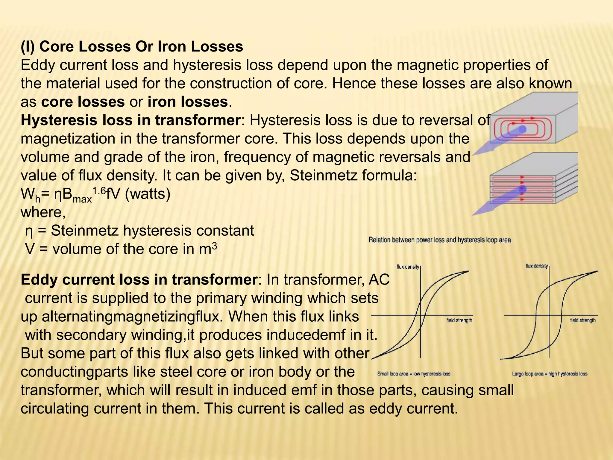 Core Loss Formula In Transformer Transformer | PPTX