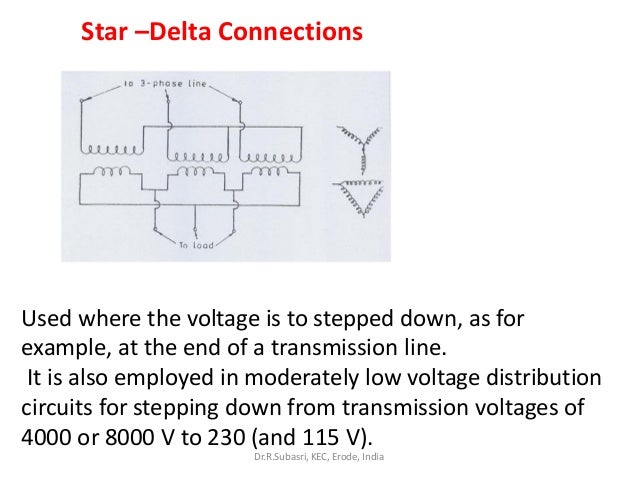 Three Phase Transformer Connections And Basics