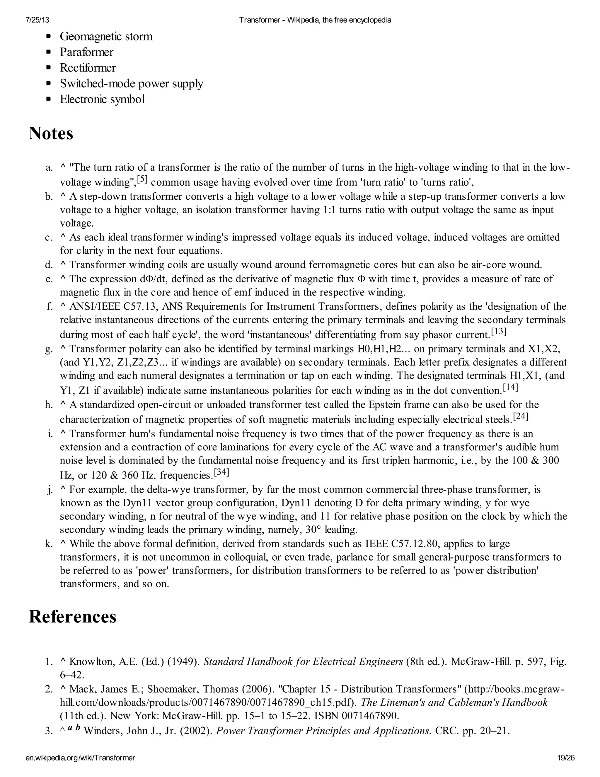 Transformer wikipedia, the free encyclopedia | PDF