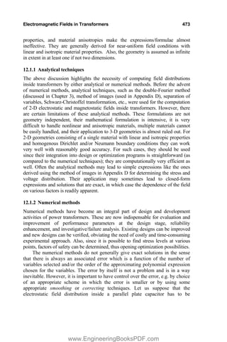 Electromagnetic Fields in Transfor