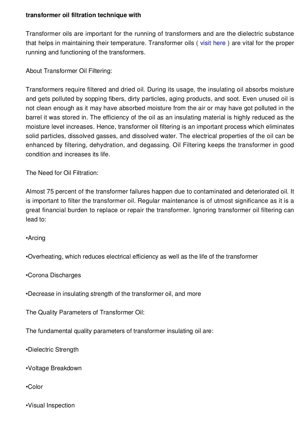 Tender For Transformer Oil Filtration 2024 Pdf Download Dara Abigail