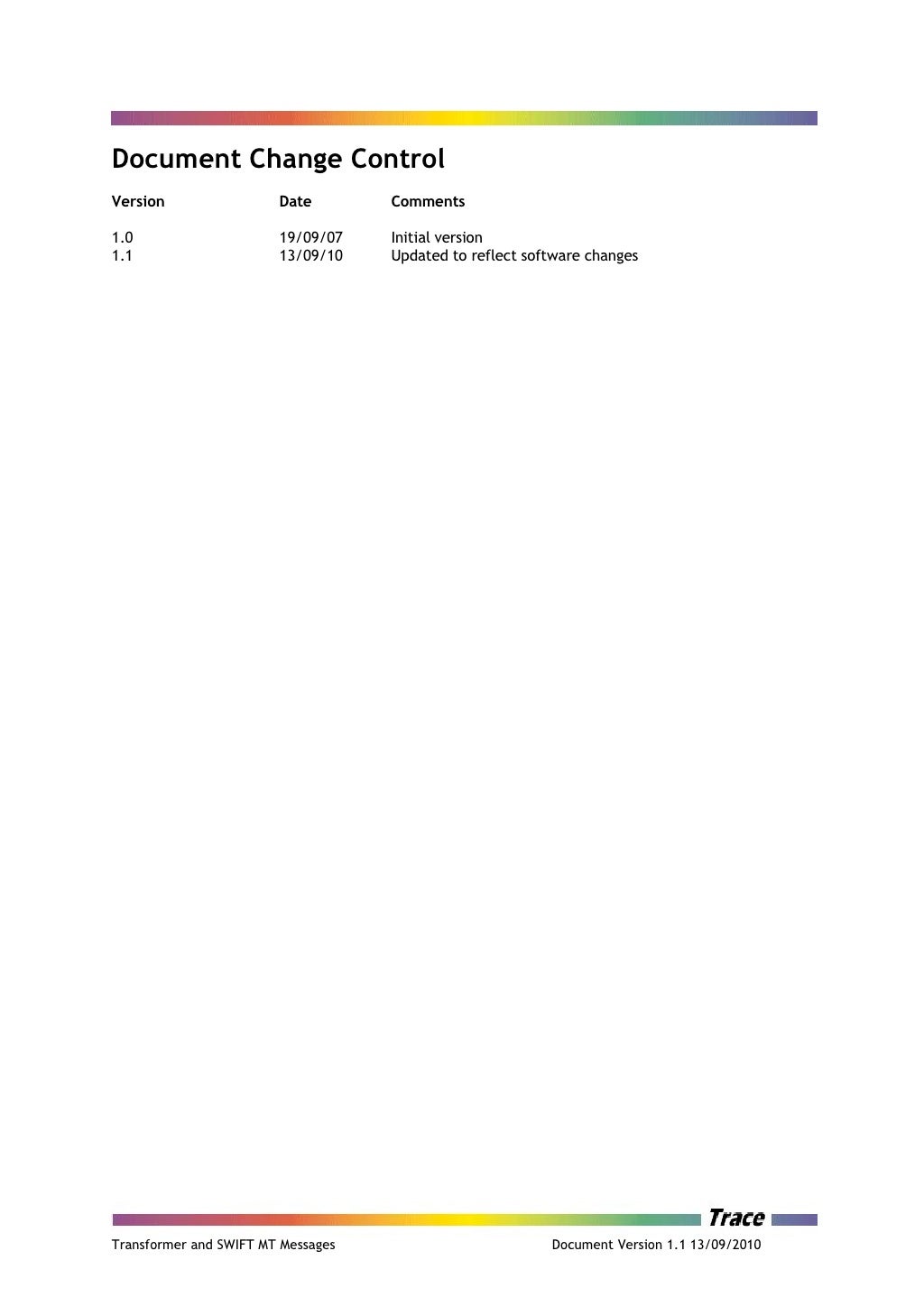 Transformer And Swift MT Messages