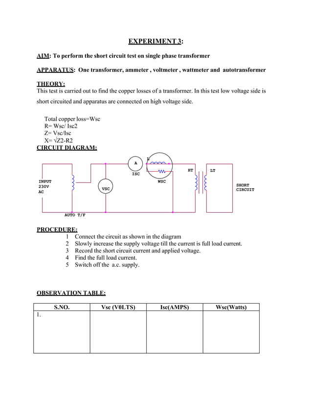 Transformer Course Lab.pdf | Physics | Science
