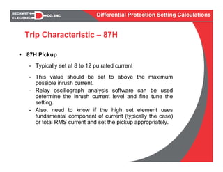 Transformer differential protection | PDF