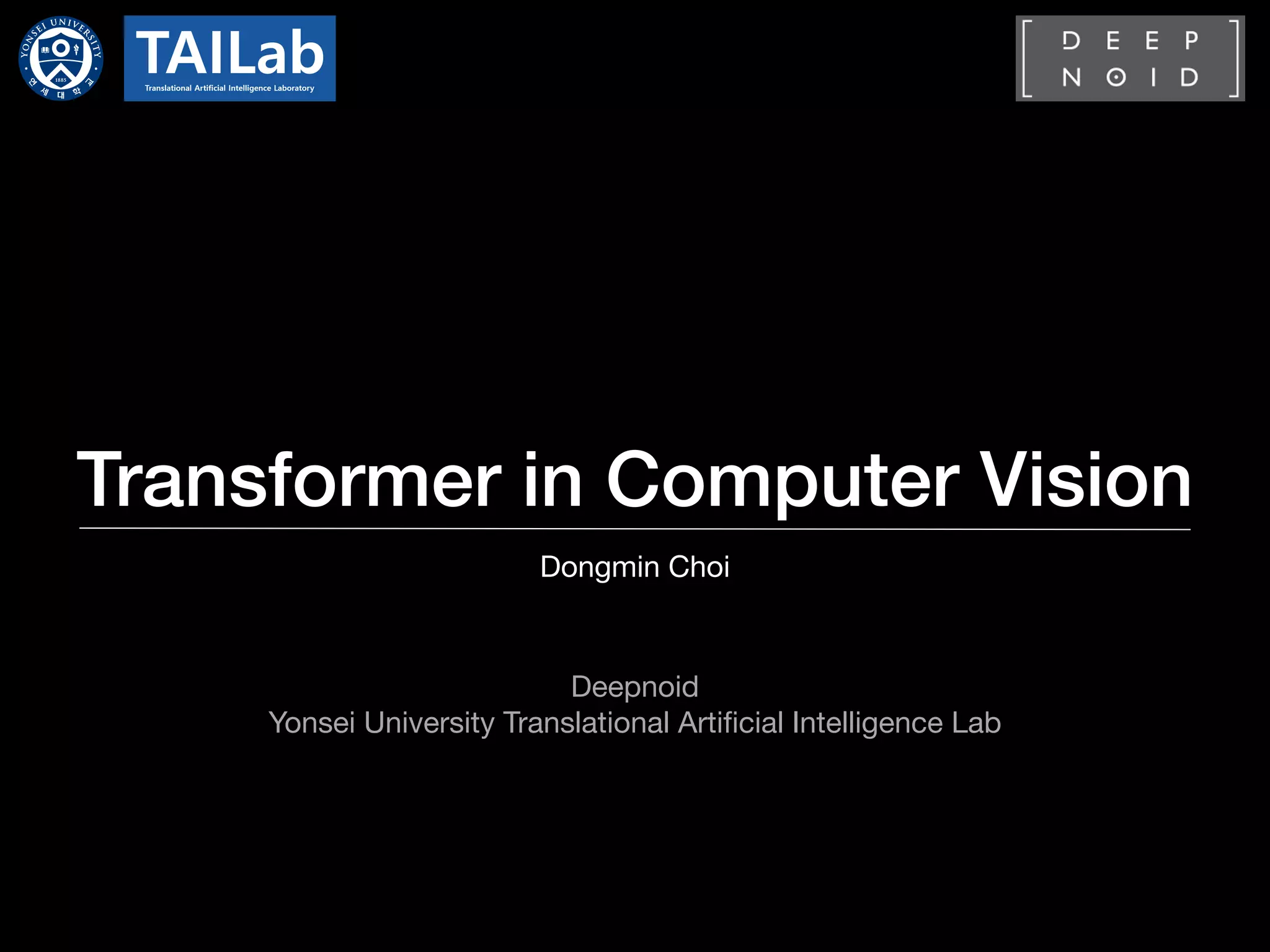 Transformer in Computer Vision | PPT