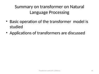 transformers as a tool for understanding advance algorithms in deep ...