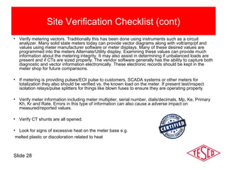Meter Verification Form Transformer Rated Metering 09.27.17