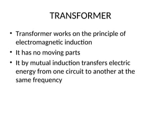 Basics of electrical and electronics engineering | PPT