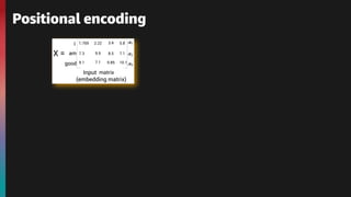 Positional encoding
 