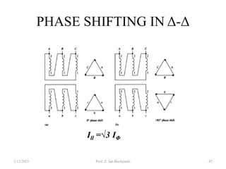 PHASE SHIFTING IN Δ-Δ
1/12/2023 Prof. Z. Jan Bochynski 47
Ill =√3 IΦ
 