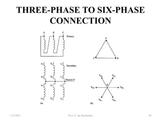 THREE-PHASE TO SIX-PHASE
CONNECTION
1/12/2023 Prof. Z. Jan Bochynski 48
 