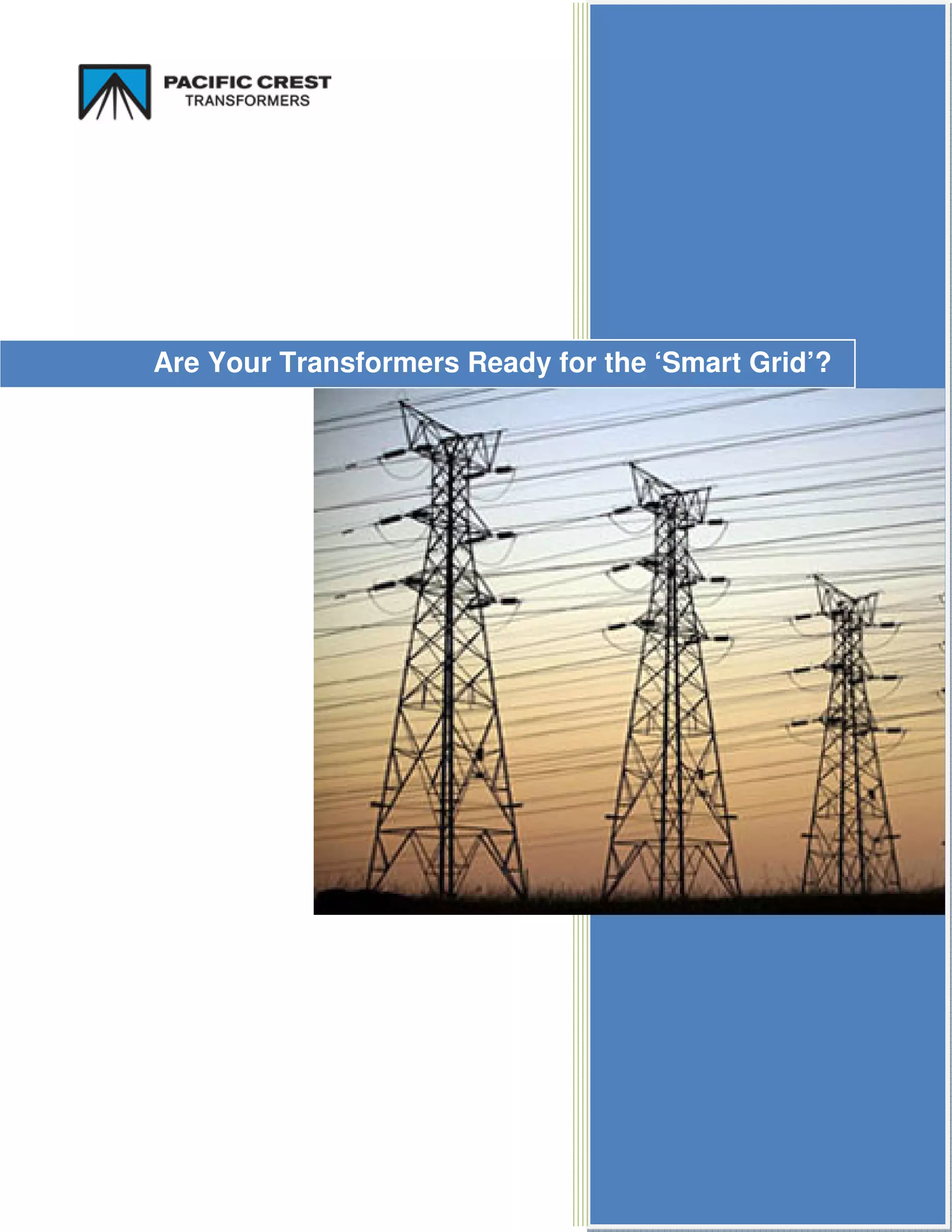 Are Your Transformers Ready for the ‘Smart Grid’?
 