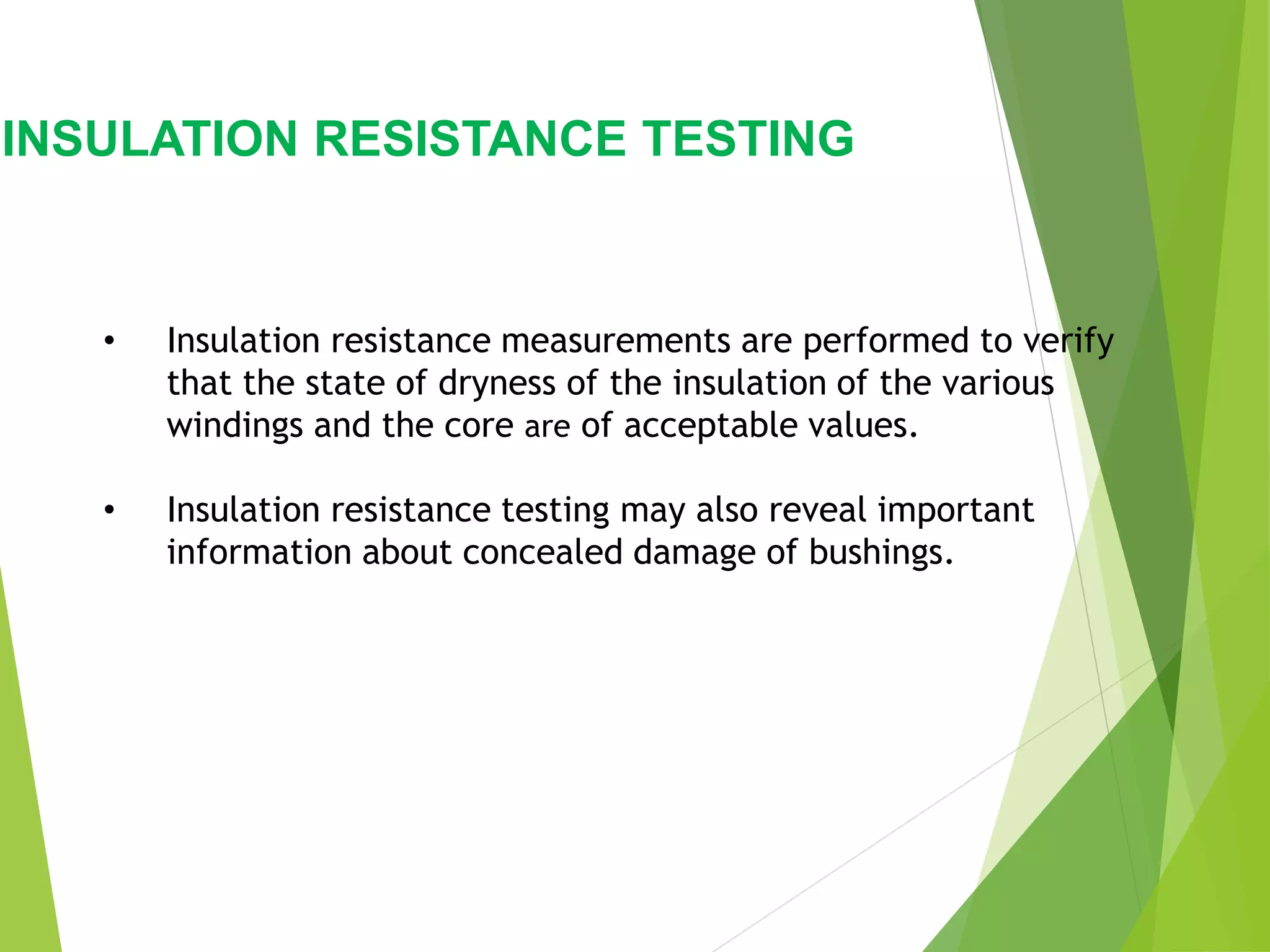 Insulation Resistance Test PPT