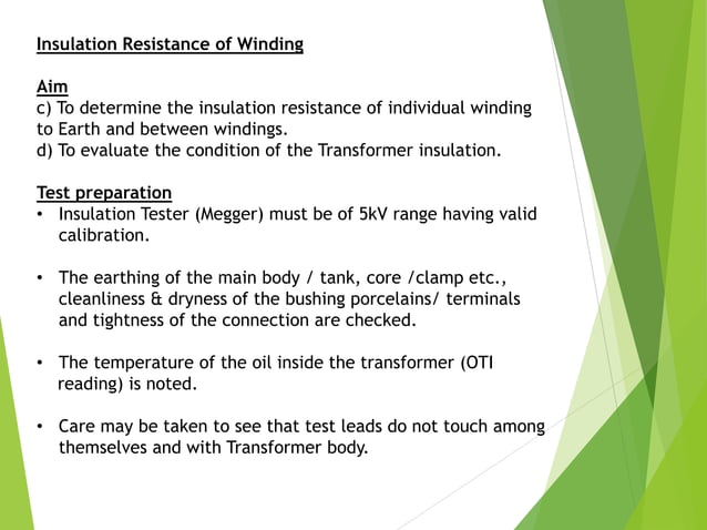Insulation Resistance Test | PDF | Physics | Science