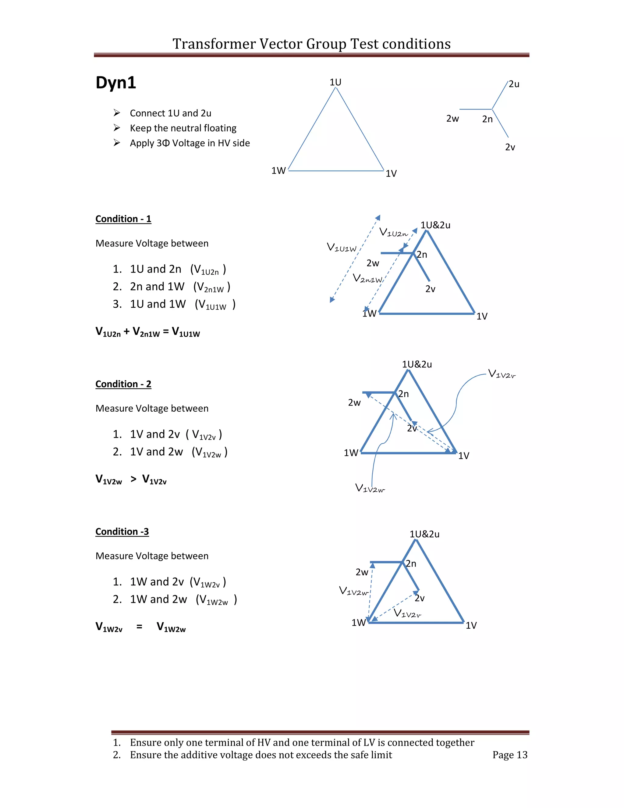 Transformer vector group_test_conditions | PDF